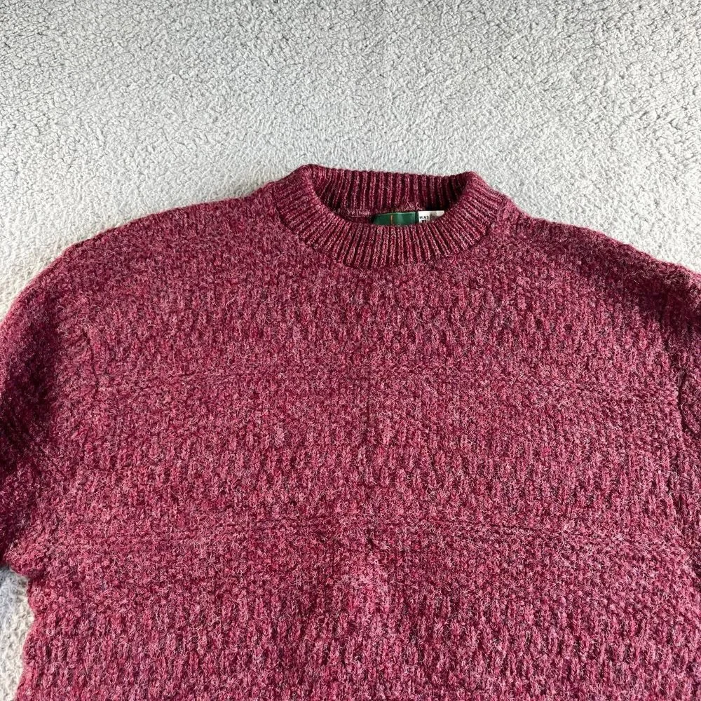 NEW Vintage J. Crew Sweater Mens Extra Large Red Oarsman Shetland Fisherman USA‎
